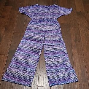 New Directions jumpsuit with open sleeves, size Small